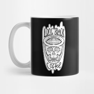 Long Black Coffee Skull Mug